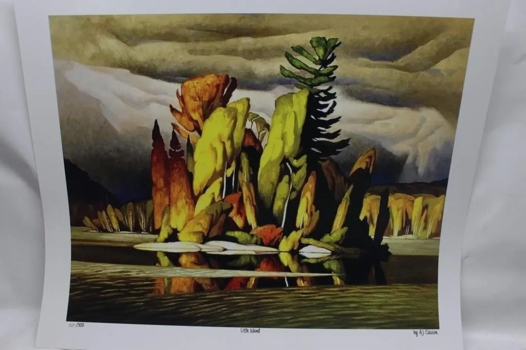 A.J. Casson 'Little Island' Signed Ltd Ed Print