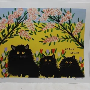 Maud Lewis "Three Black Cats" Print 117/500