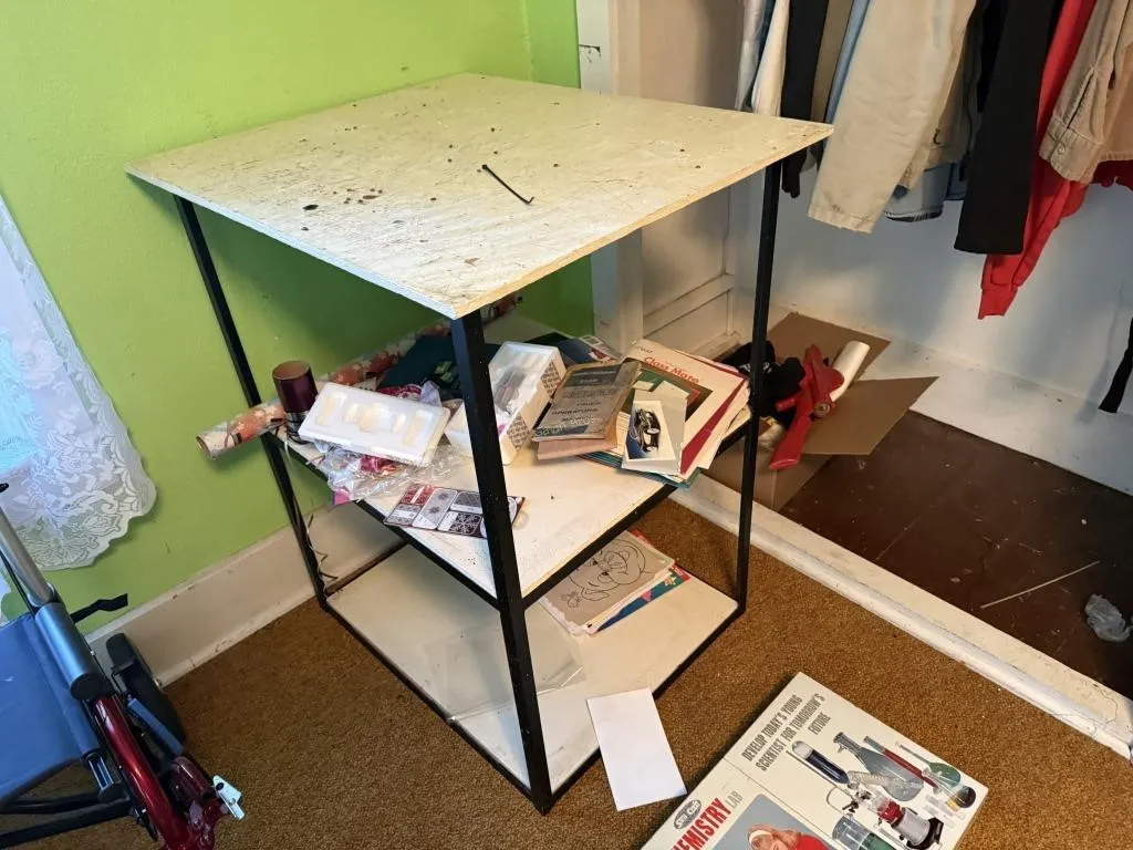 Shelf and contents