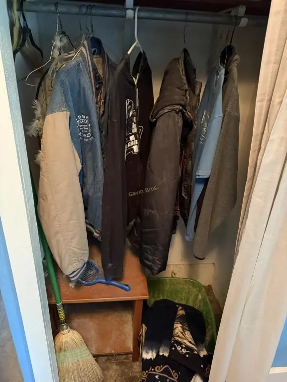 Closet of jackets & sweatshirts