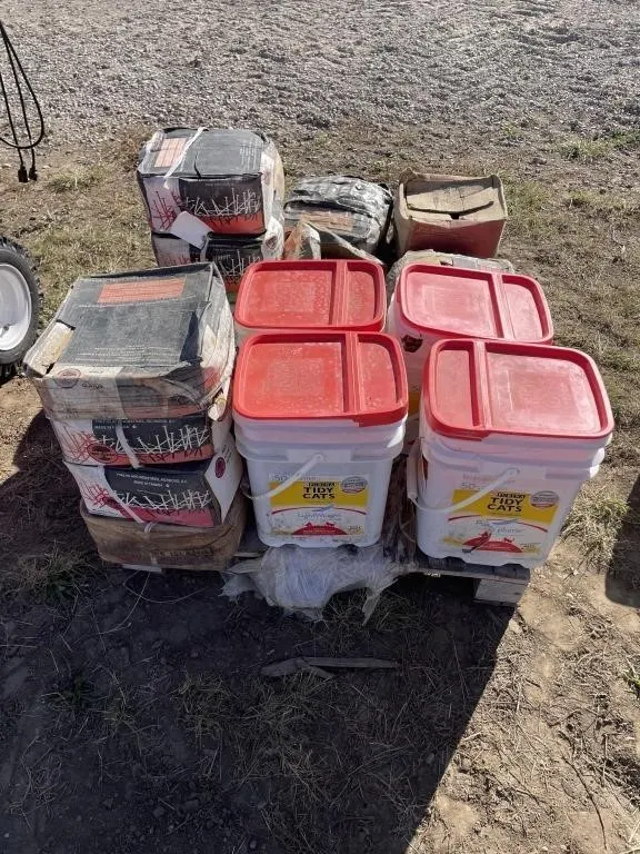 Several Boxes Of Nails On Pallet