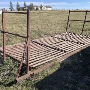 Pipe Cattle Guard Crossing W/ Springs