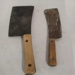 2 Vintage Meat Cleavers