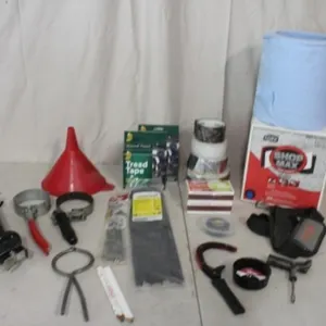 Shop Wipes, Filter Wrenches, Zip Ties, Matches....