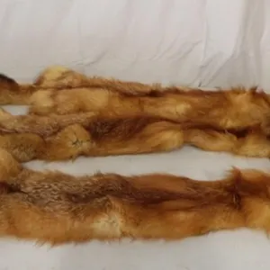 3 Tanned Red Fox Pelts