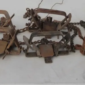 6 Bridger No. 2 Square Jaw Step In Traps