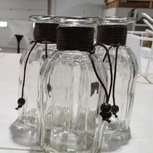 3 glass Accent bottles