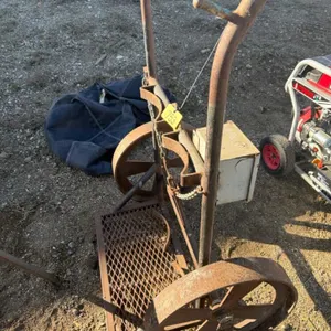 Torch cart on steel wheels