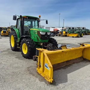 2014 John Deere 6125M Tractor w/ HLA SnowWing Snow Plow
 UNRESERVED