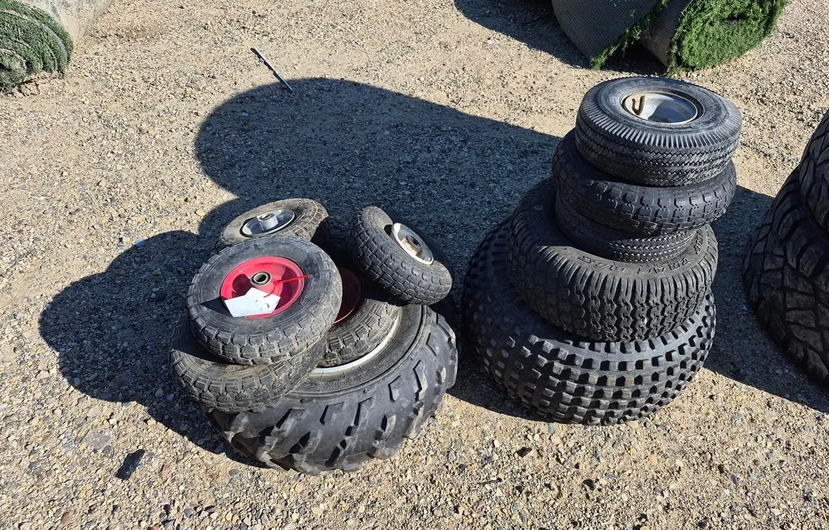 Assorted Small Quad, Lawn Equipment, Garden Tires
UNRESERVED