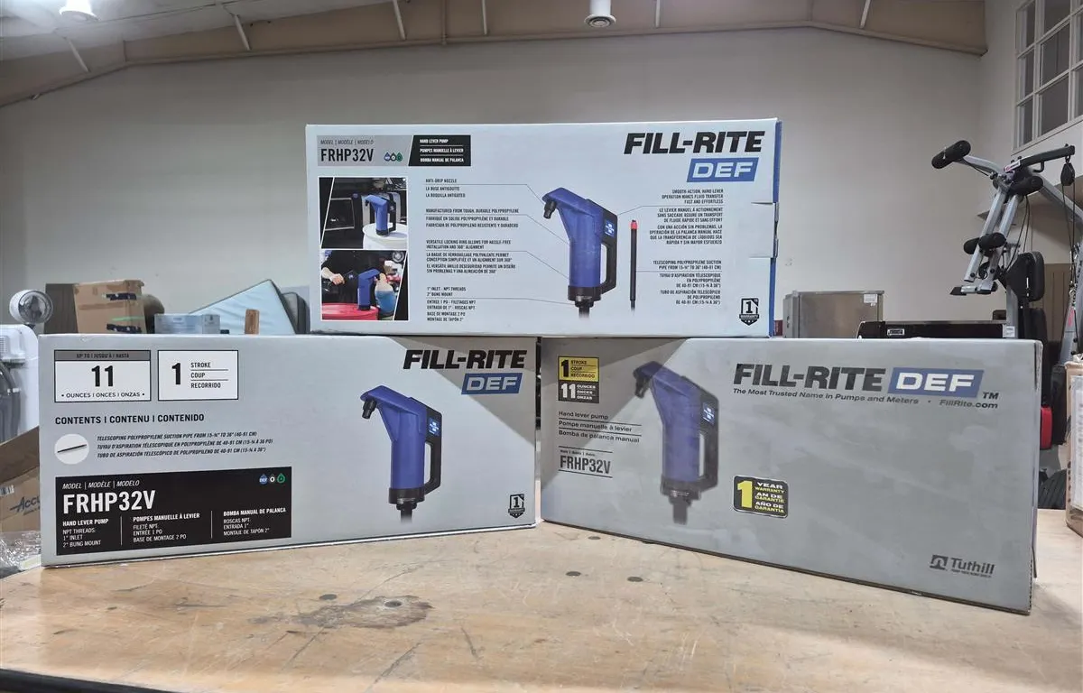 (3) Fill-Rite FRHP32V Hand Lever Pumps
UNRESERVED