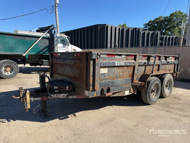 2014 Maxey 14 ft T/A Dump Utility Trailer