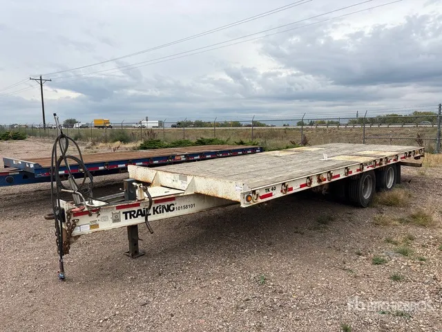 2013 Trail King TK40LP2-24 23 ft T/A Flatbed Trailer