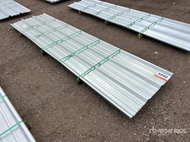 Quantity of 2026 Kit Containers 36 in x 12 ft Steel R Panels (Unused)