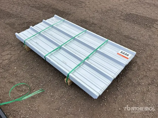 Quantity of 2026 Kit Containers 36 in x 6 ft Steel R Panels (Unused)