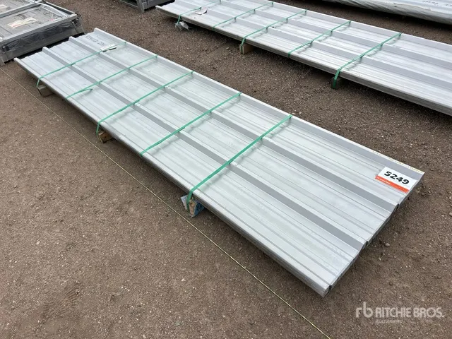 Quantity of 2026 Kit Containers 36 in x 12 ft Steel R Panels (Unused)