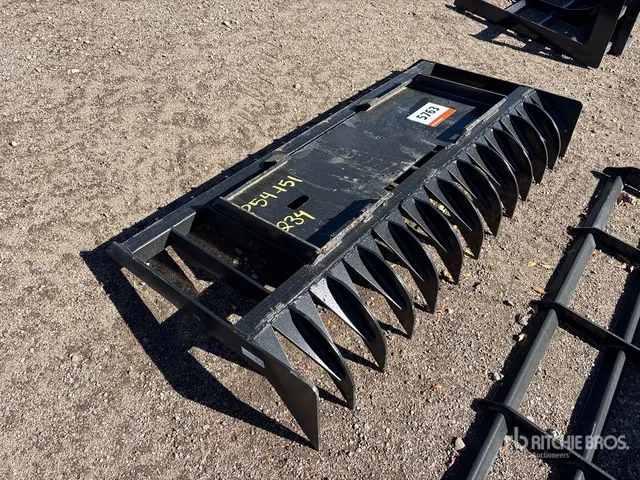 2026 Kit Containers QT-RR-70 70 in Skid Steer Root Rake (Unused)