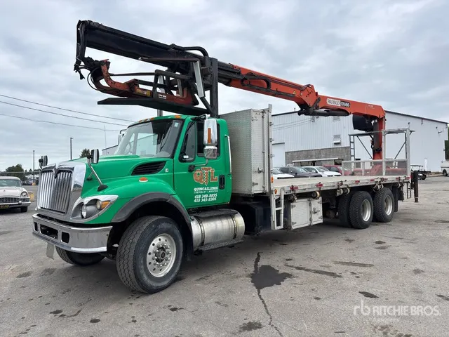 2007 Palfinger PW380 Straight Boom on 2008 International Workstar 7500 6x4 Boom Truck