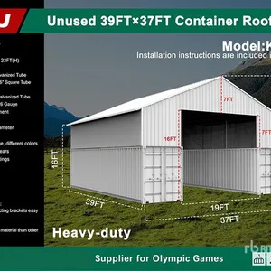 2026 KJ K3937 37 ft x 39 ft Container Shelter (Unused)