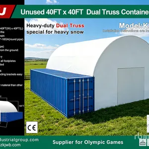 2026 KJ KD1540P 40 ft x 40 ft Double Truss Container Shelter (Unused)