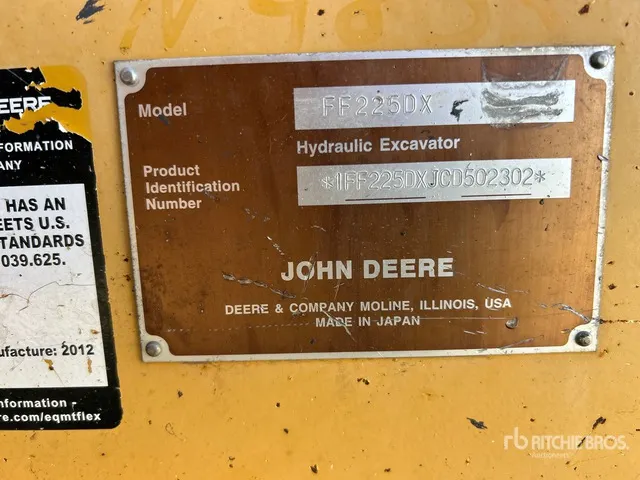 2013 John Deere 225D LC Tracked Excavator