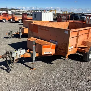 2020 Miska MD 10 ft T/A Dump Utility Trailer