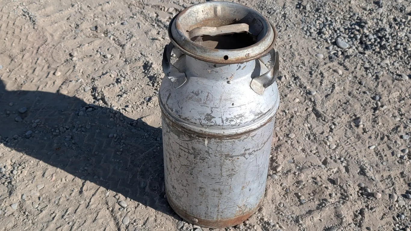 Vintage Metal Milk Can