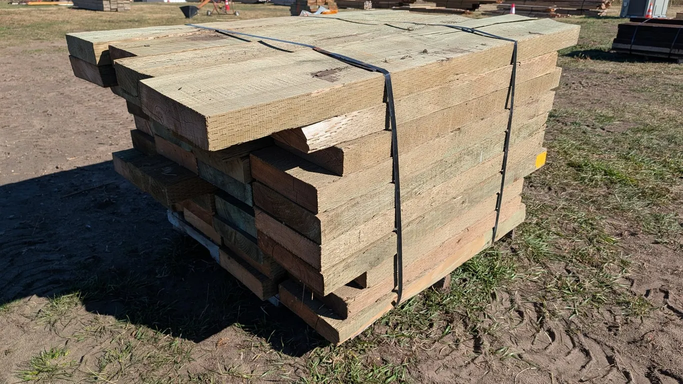 (40) 3" x 12" x 4' Green Treated Lumber