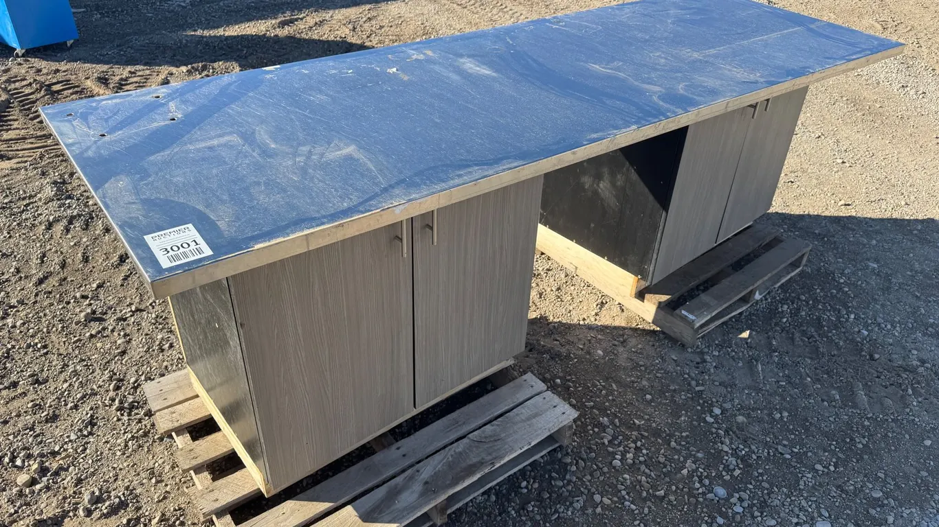 Workshop Counter with Cabinets