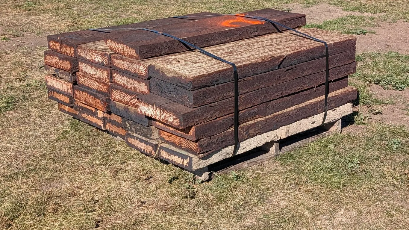(20) 3" x 12" x 4' Black Treated Lumber