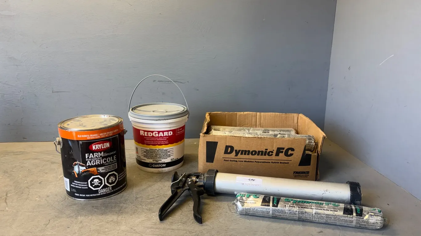 Assorted Sealants and Paint