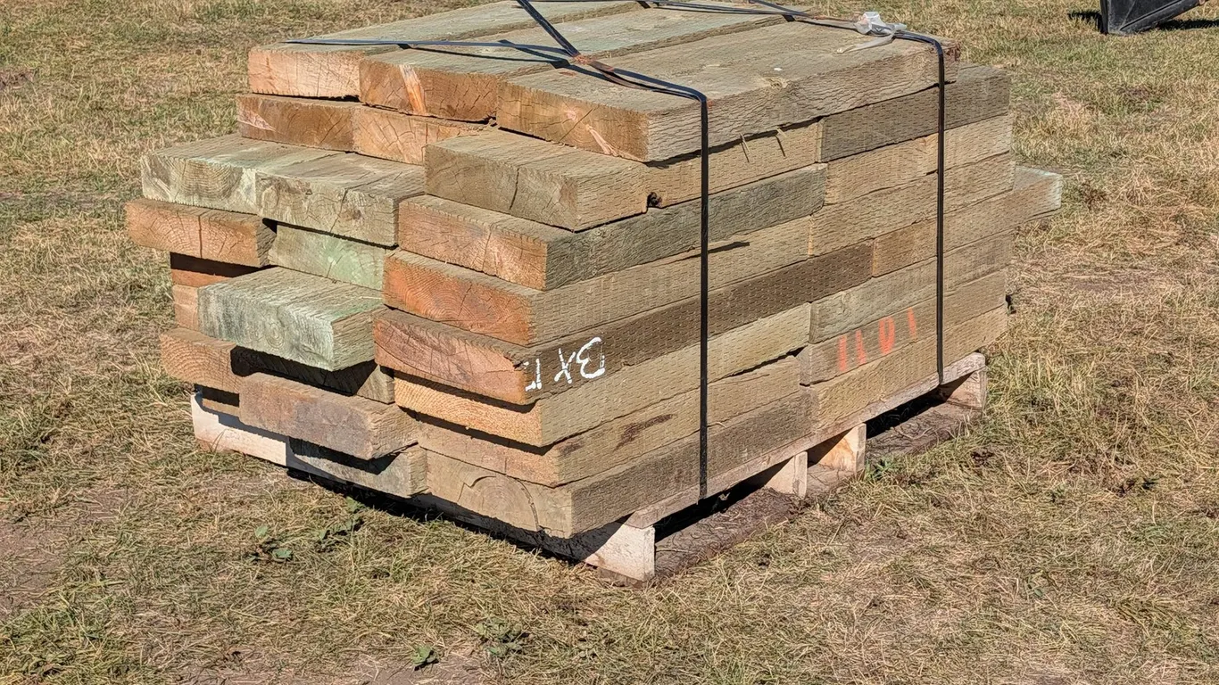 (24) 3" x 12" x 2' Green Treated Lumber