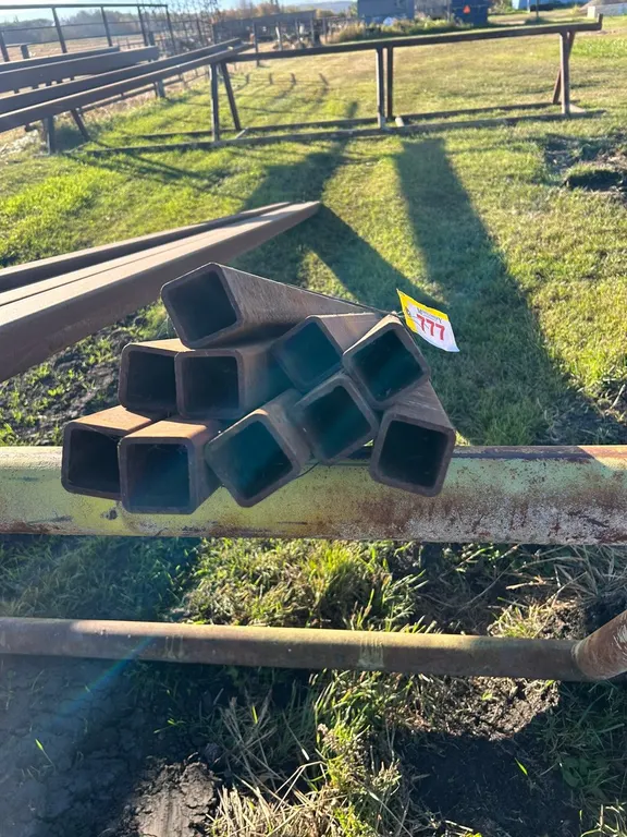 (10) 2"X2"X9FT 3/16" WALL STEEL TUBING (TIMES THE MONEY X10)