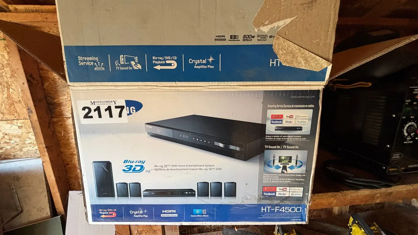 SAMSUNG BLUE RAY/DVD HOME ENTERTAINMENT SYSTEM