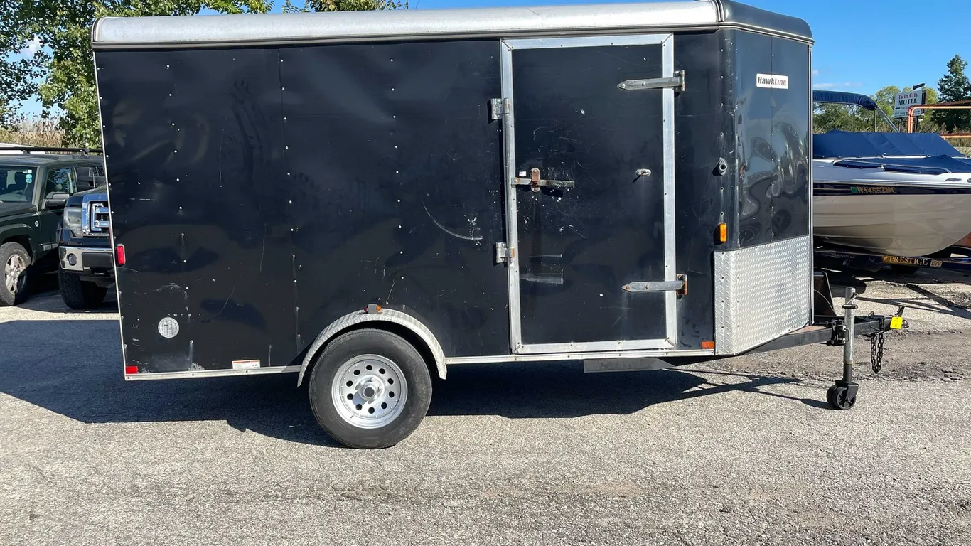 2009 Hawkline 6' x 12' Enclosed Trailer (Has WI Title) (OF)