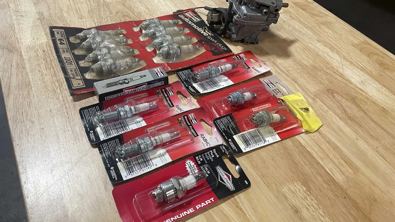 Champion Spark Plugs and Carburetor (PR16)