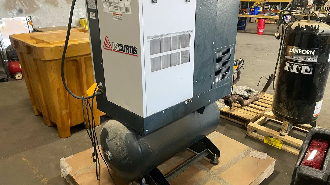 FS Curtis 5HP 480V 3 Phase Air Compressor (F)