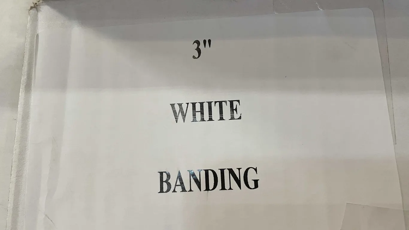 3" White Shrink Wrap (PR1)