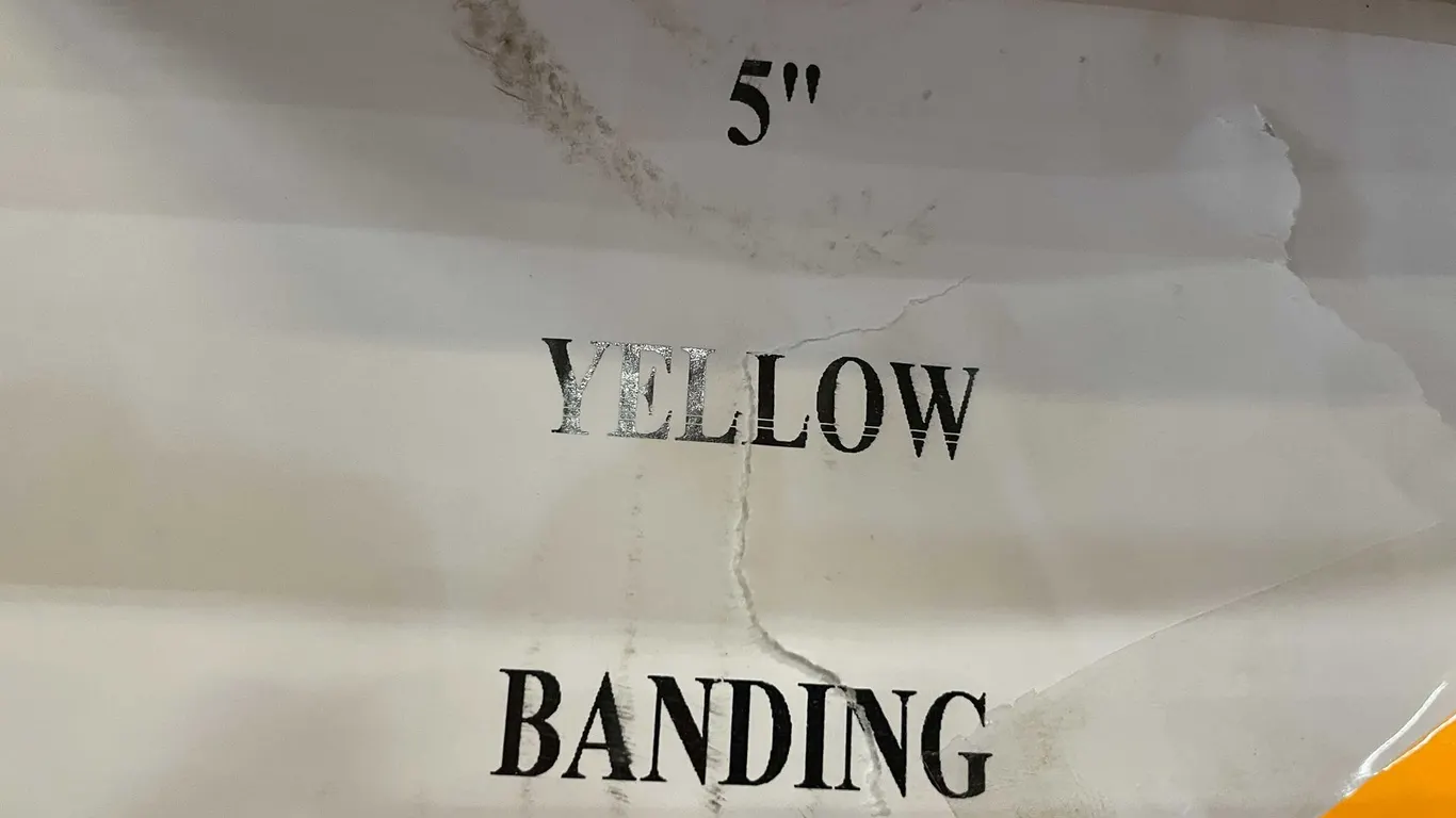 5" Yellow Shrink Wrap (PR1)