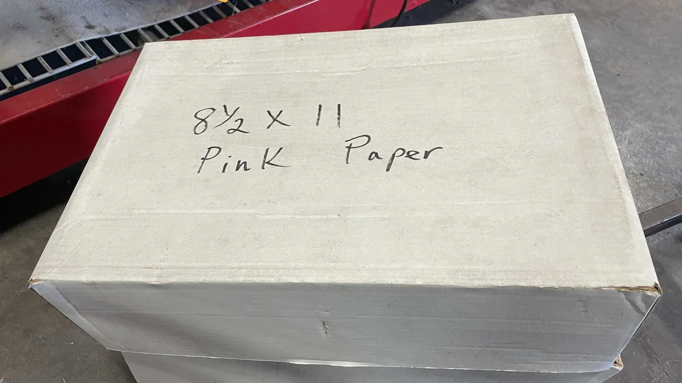 Pink 8-1/2" x 11" Paper (CW)
