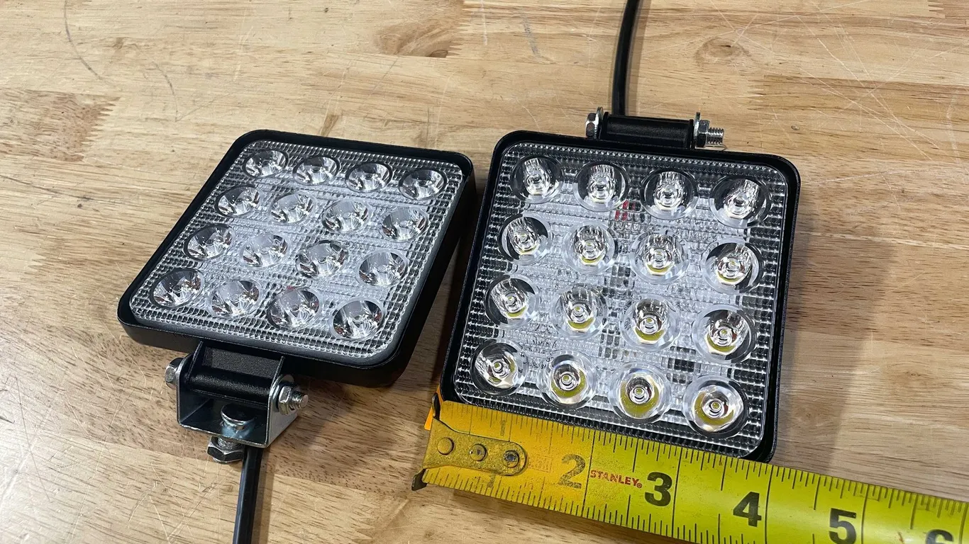 4" Square LED Work Lights (PR13)