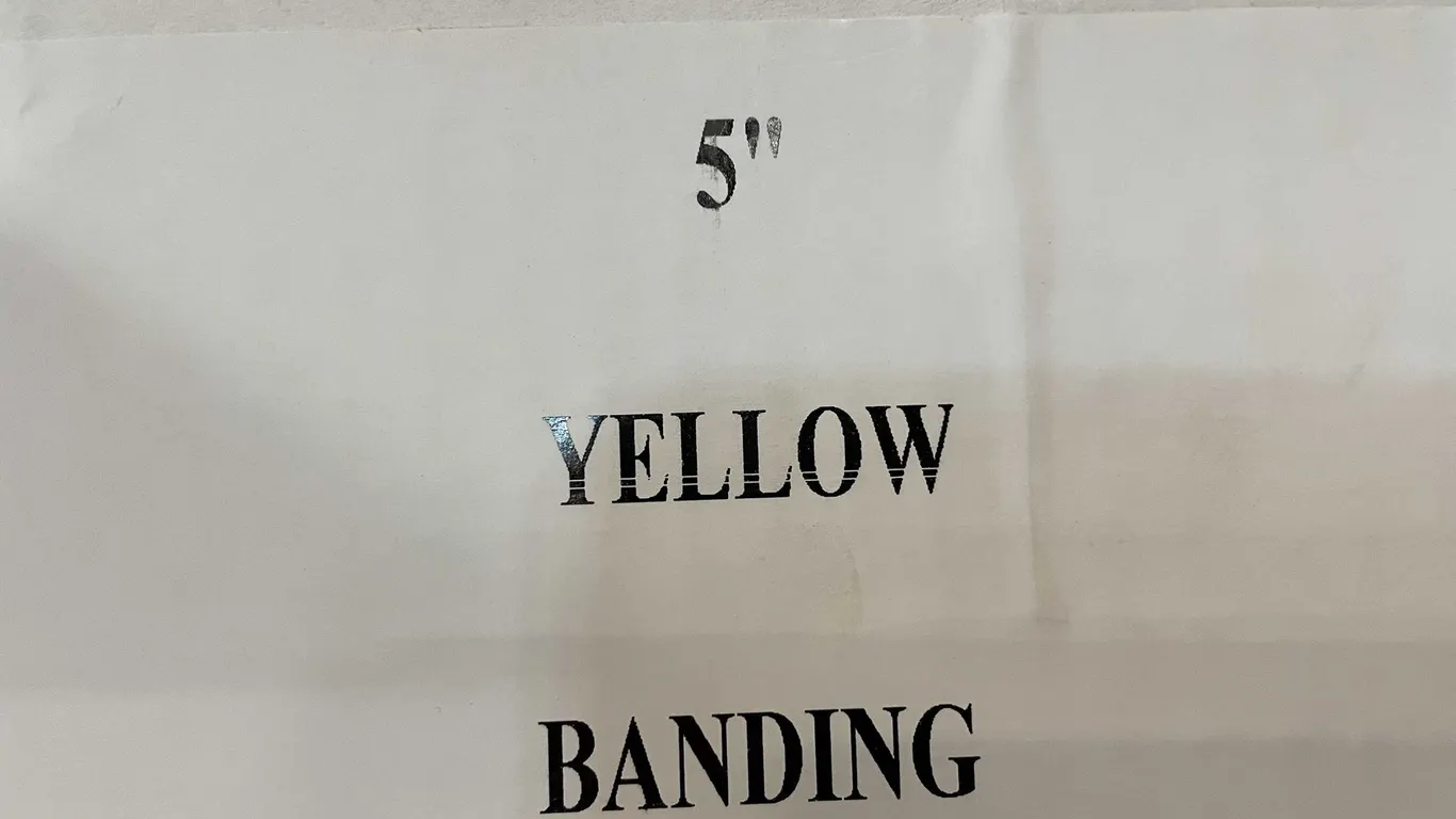 5" Yellow Shrink Wrap (PR1)
