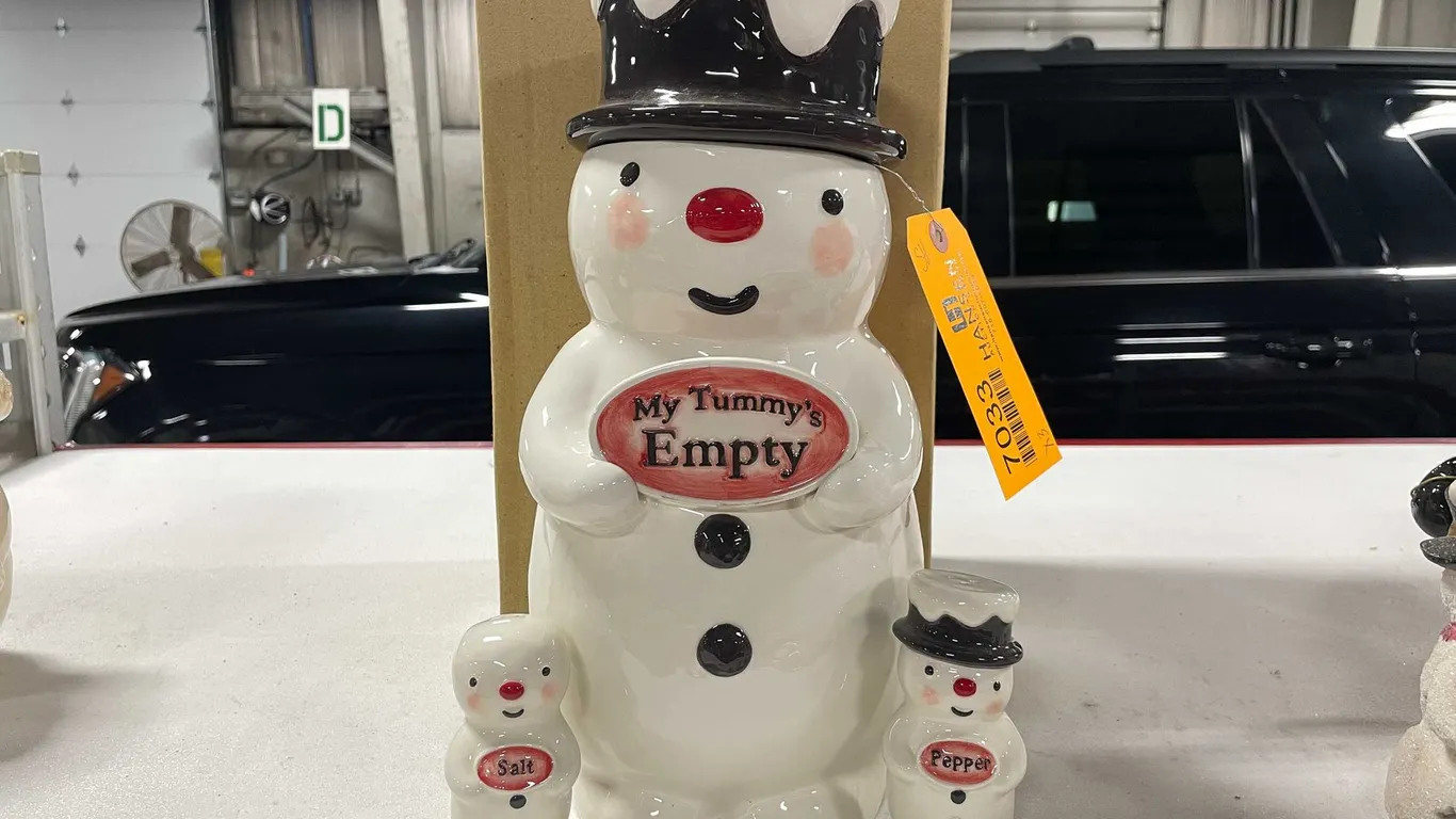 Snowman Cookie Jar Set (T2)