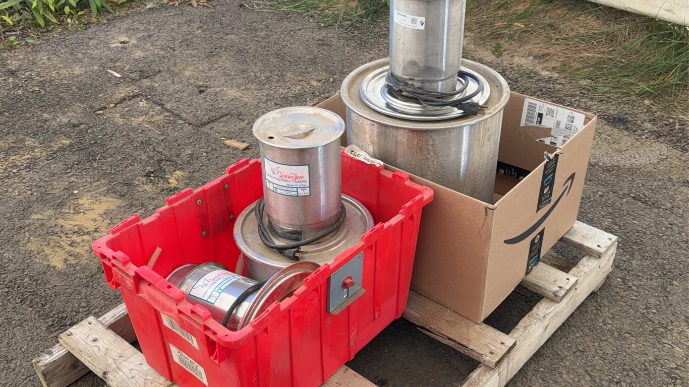 (2) Spring Time Water Distillers