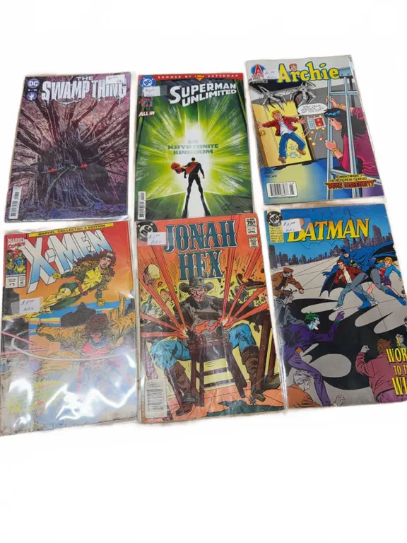 Comic Book Lot: Swamp Thing, Superman, Batman, Archie, X-Men, Jonah Hex