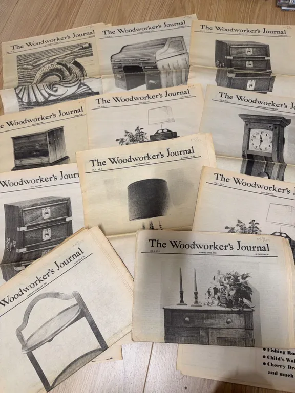The Woodworker's Journal Vintage Magazine Lot