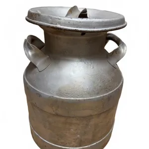 Metal Milk Can With Handles and Lid
