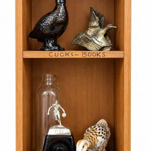 Lot: Metal Duck and Geese Figurines, NBA Trophy, Bottle, Duck Decor