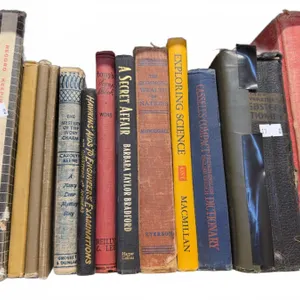Vintage Hardcover and Clothbound Books Mixed Subjects and Authors