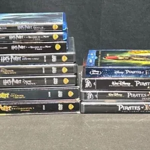 Blu-ray and DVD Movie Lot: Harry Potter, Pirates of the Caribbean, Batman, Lord of the Rings